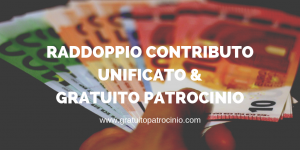 CONTRIBUTO UNIFICATO GRATUITO PATROCINIO