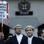 UK Lawyers protest for Legal Aid