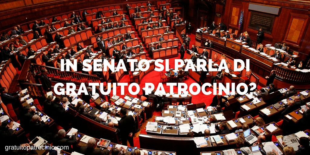 Gratuito patrocinio in Senato